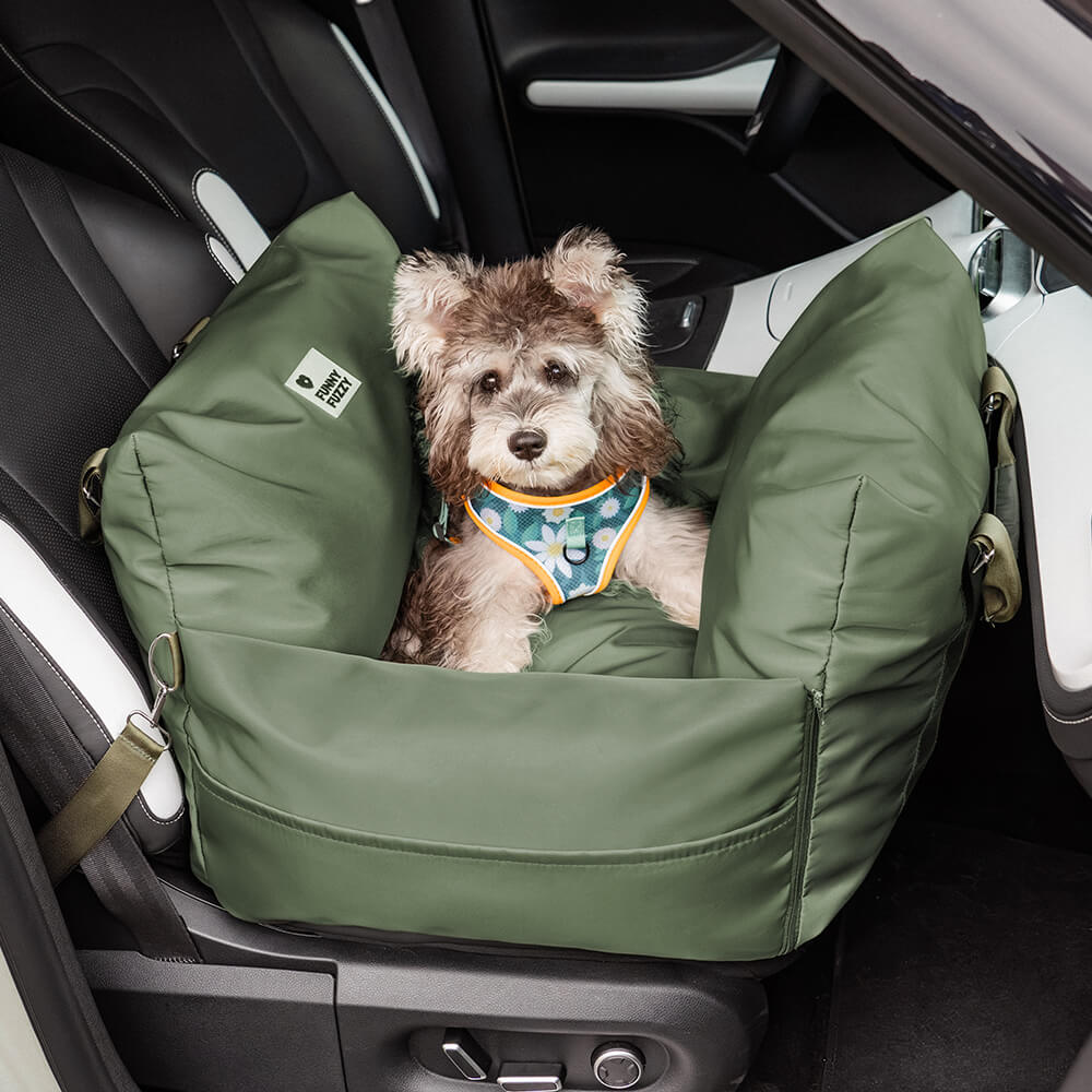 Funny Fuzzy Pet Car Seat Carrier Water-Resistant Travel Bed for Small Dogs Cats — Image 27