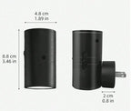 Adjustable LED Wall Night Light with Sensor, Black, Energy-Efficient, Eye-Care — Image 7
