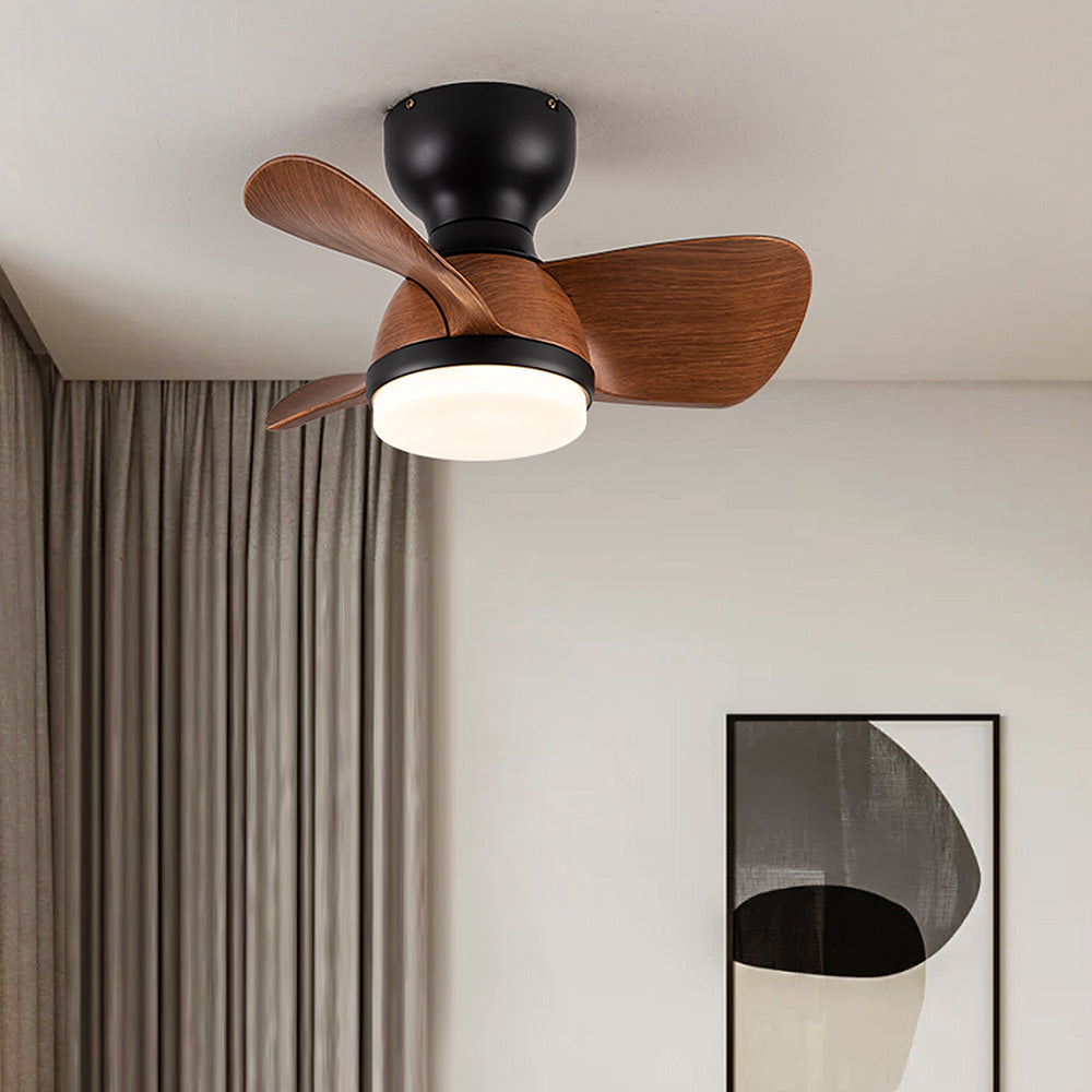 Modern Ceiling Fan with LED Light, Remote Control, Reversible Blades, Wood Finish, 54cm — Image 5