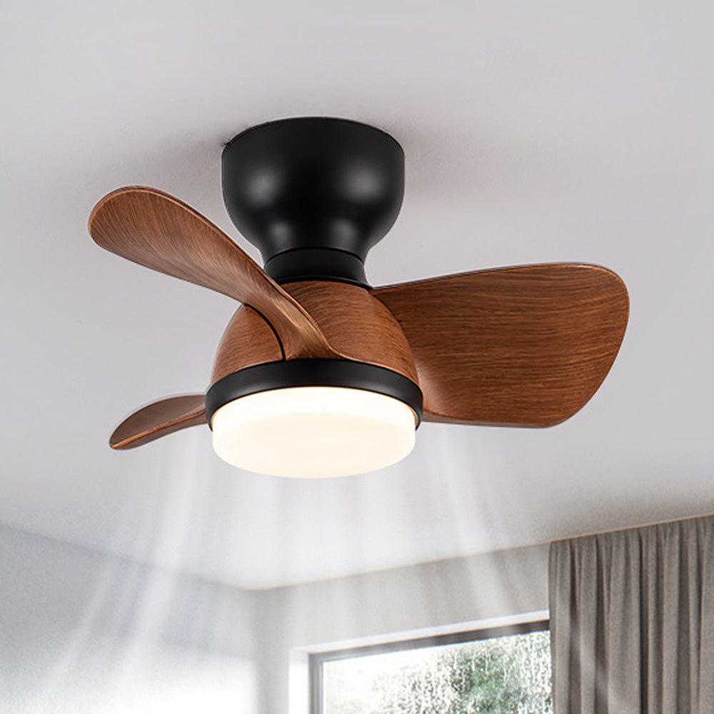 Modern Ceiling Fan with LED Light, Remote Control, Reversible Blades, Wood Finish, 54cm — Image 7