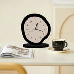 Artistic Modern Table Clock Unique Abstract Design Silent Non-Ticking Quartz Movement — Image 5