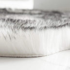 Luxury Faux Fur Area Rug Soft Shaggy Carpet Grey 60x180cm — Image 7