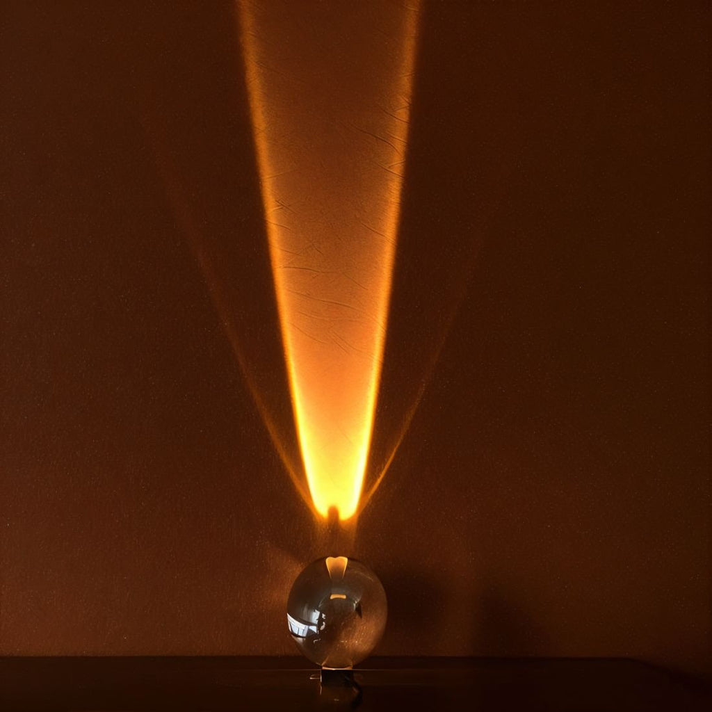 Modern Glass Prism Ambient Light Decorative Crystal LED Projector — Image 5