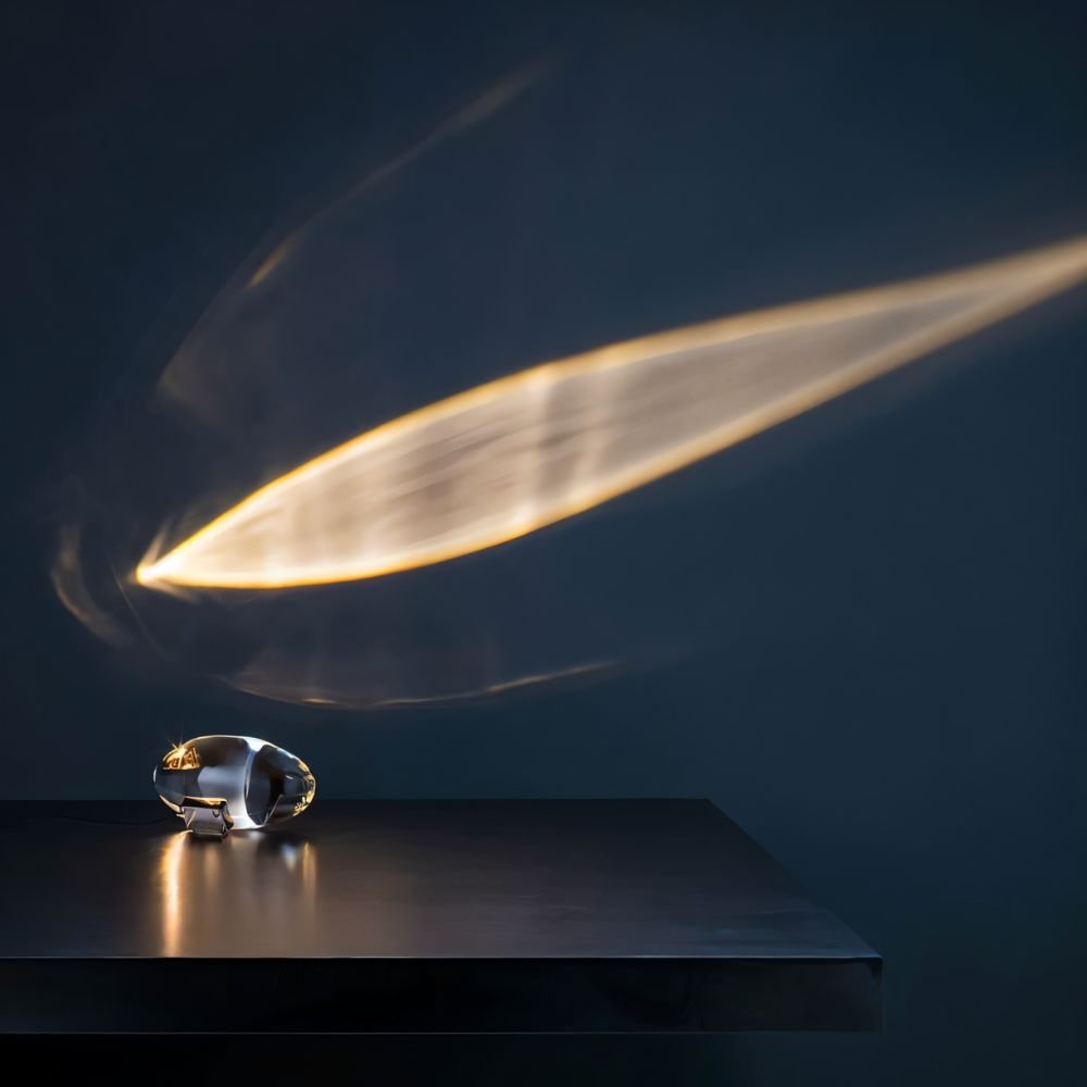 Modern Glass Prism Ambient Light Decorative Crystal LED Projector — Image 7