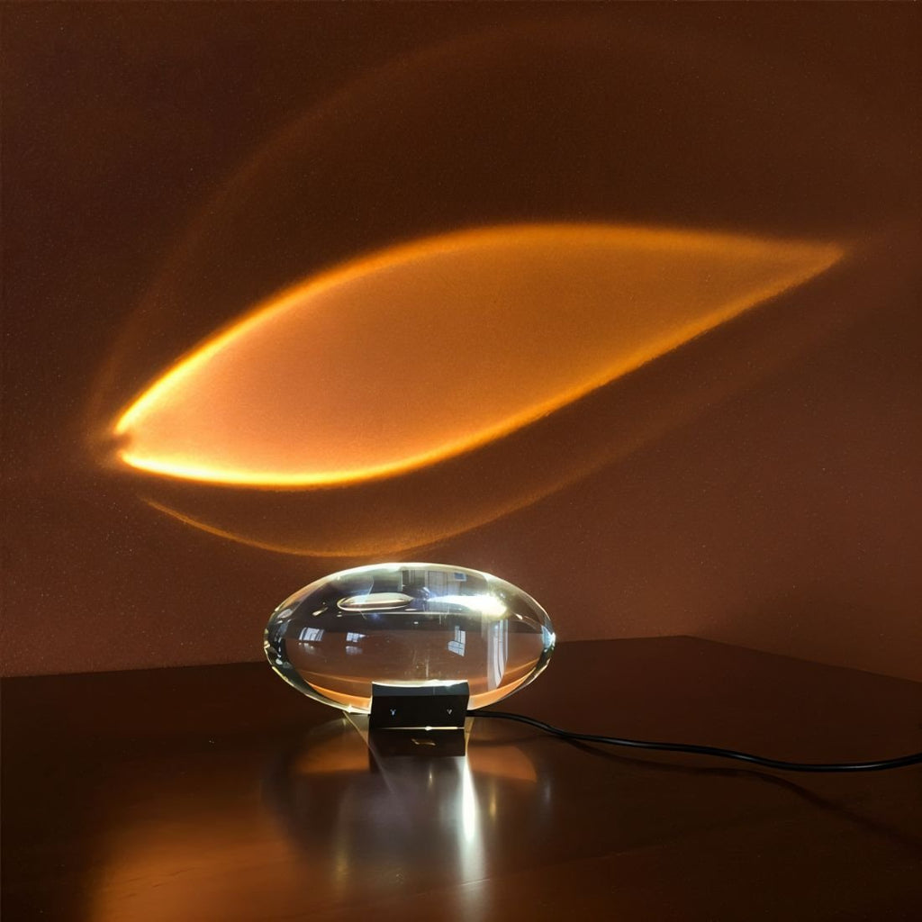 Modern Glass Prism Ambient Light Decorative Crystal LED Projector — Image 8