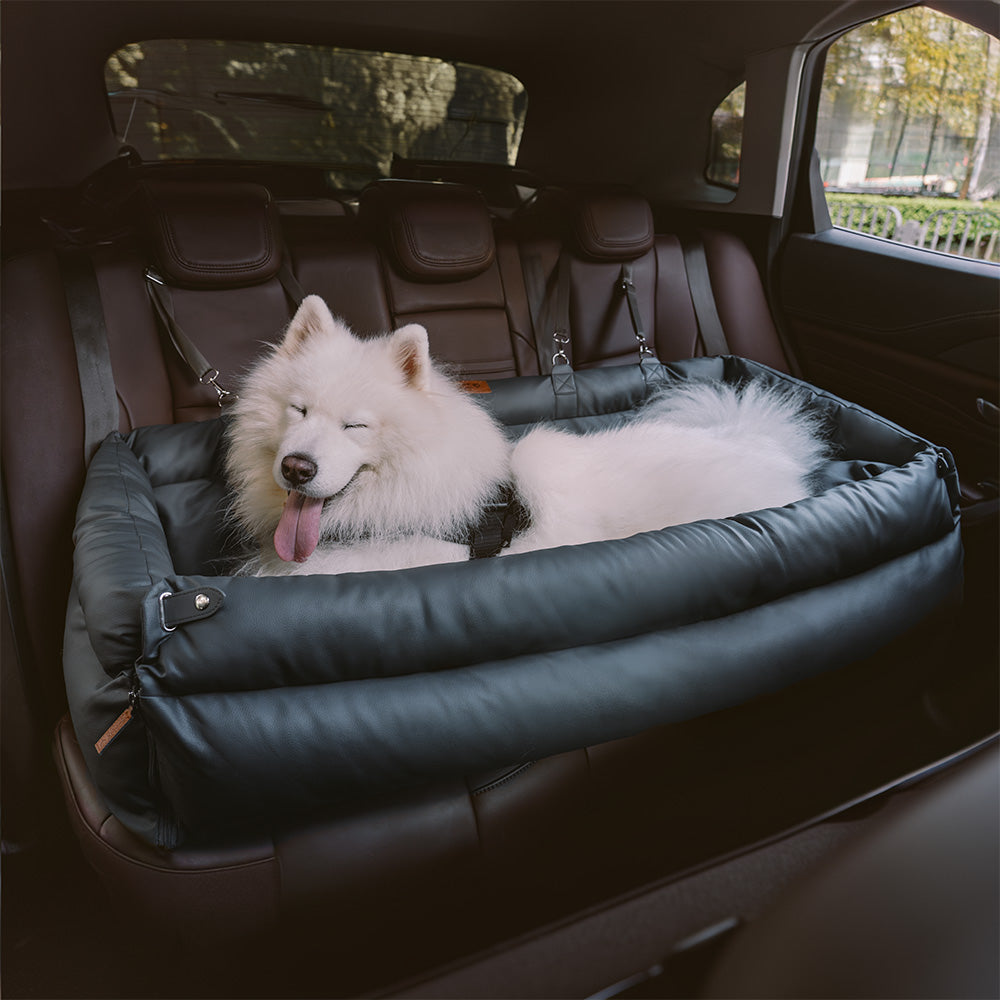 Funny Fuzzy Pet Car Seat Carrier Green Waterproof Anti-Scratch Travel Bed for Dogs Cats — Image 16