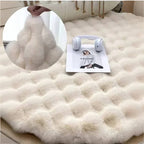 Plush Round Area Rug Soft Faux Fur Carpet Non-Slip Living Room Bedroom — Image 10