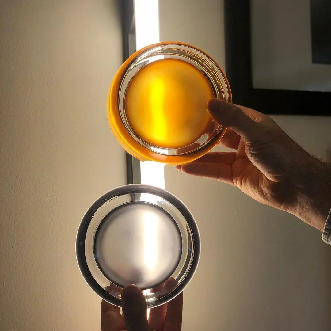 Contemporary Glass Wall Sconce Light Fixture - Amber, Smoke, Clear Options — Image 4