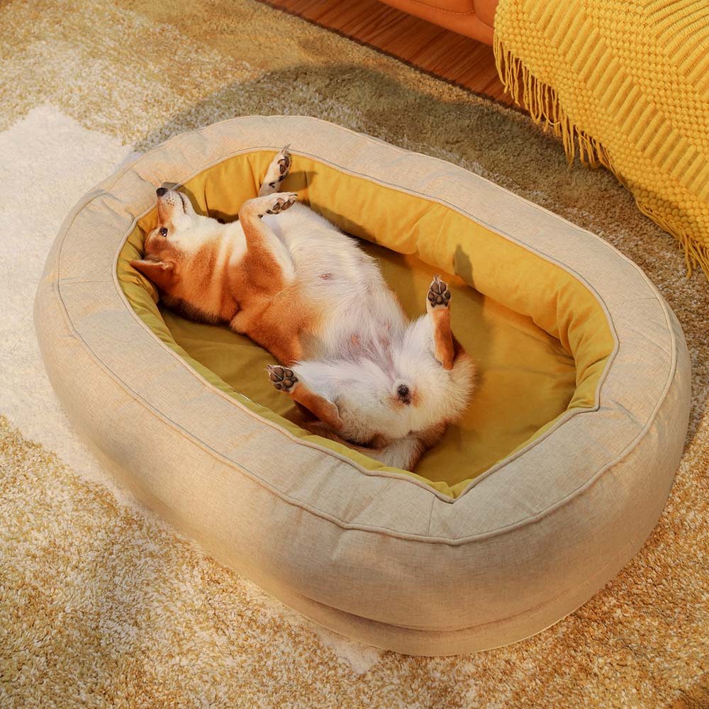 Funny Fuzzy Luxury Waterproof Pet Bed Soft Plush Cushion Anti-Slip Bottom — Image 16