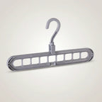 Space-Saving Multi-Layer Clothes Hanger Plastic Closet Organizer Gray for Shirts Coats Sweaters — Image 8