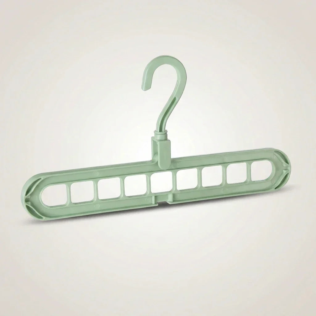 Space-Saving Multi-Layer Clothes Hanger Plastic Closet Organizer Gray for Shirts Coats Sweaters — Image 9