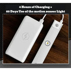 Rechargeable Motion Sensor LED Light Bar Silver Aluminum 20cm-40cm — Image 3