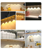 Rechargeable Motion Sensor LED Light Bar Silver Aluminum 20cm-40cm — Image 6