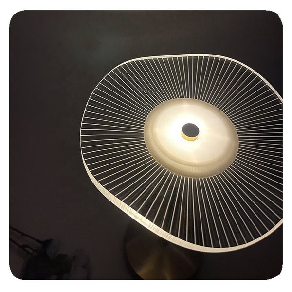 Modern Gold LED Table Lamp with Unique Design, Adjustable Brightness, Metal — Image 6