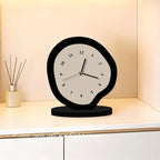 Artistic Modern Table Clock Unique Abstract Design Silent Non-Ticking Quartz Movement — Image 6