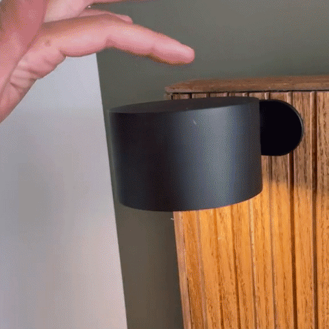 Modern Adjustable Wall Light LED Rechargeable Remote Control Wood Black White — Image 5