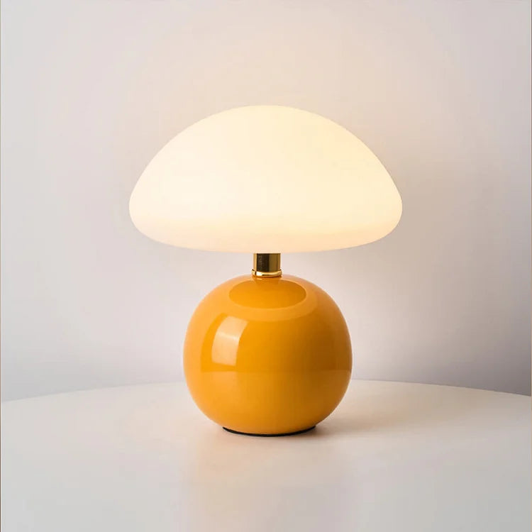 Modern Ceramic Table Lamp Mushroom Shape Ambient Lighting for Bedroom Living Room Decor — Image 13