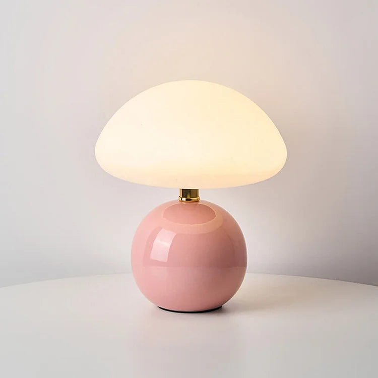 Modern Ceramic Table Lamp Mushroom Shape Ambient Lighting for Bedroom Living Room Decor — Image 9