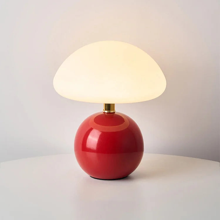 Modern Ceramic Table Lamp Mushroom Shape Ambient Lighting for Bedroom Living Room Decor — Image 15