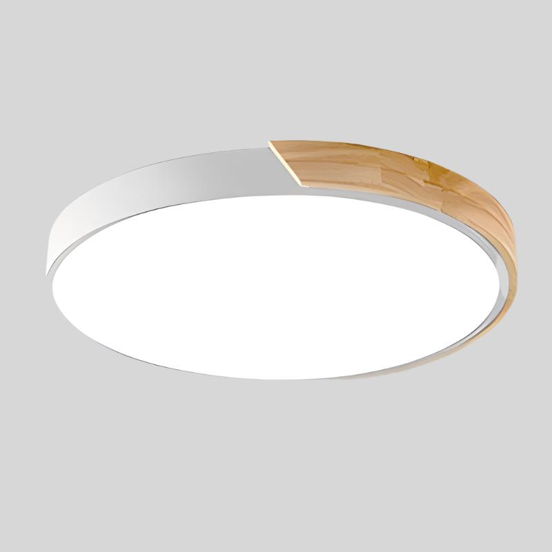 Modern LED Ceiling Light with Wooden Accent in Multiple Colors — Image 9