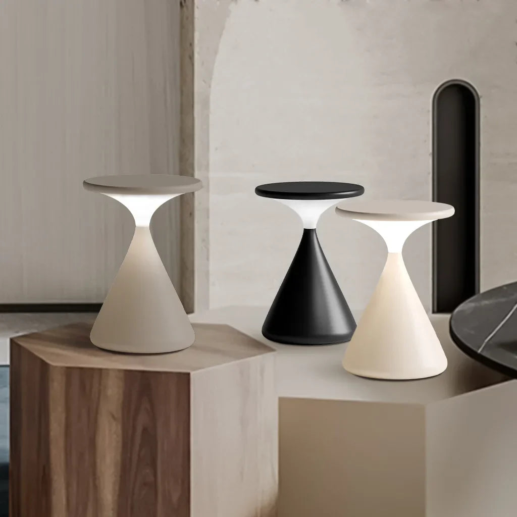 Modern LED Table Lamp Minimalist Design Touch Control USB Rechargeable — Main Image