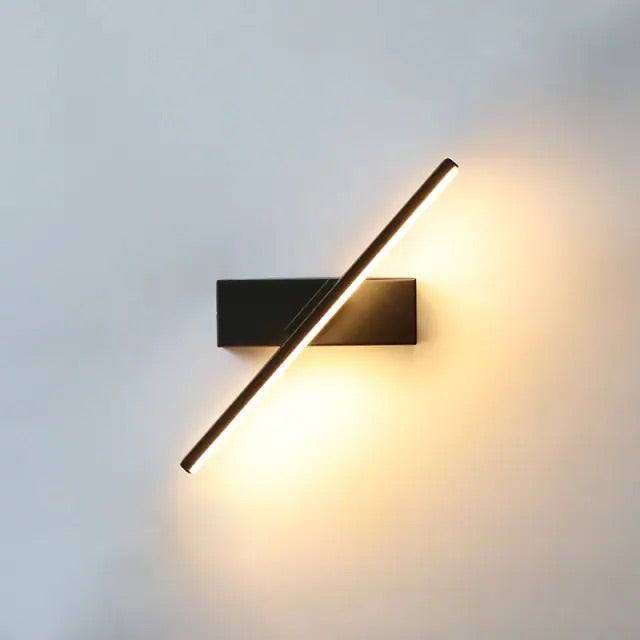 Modern Rotatable LED Wall Light Black Aluminum, 6W/8W/10W, 30/40/50cm — Image 11