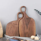 Natural Wood Cutting Board Set with Handle Rustic Kitchen Decor 20x38cm & 20x30cm — Main Image