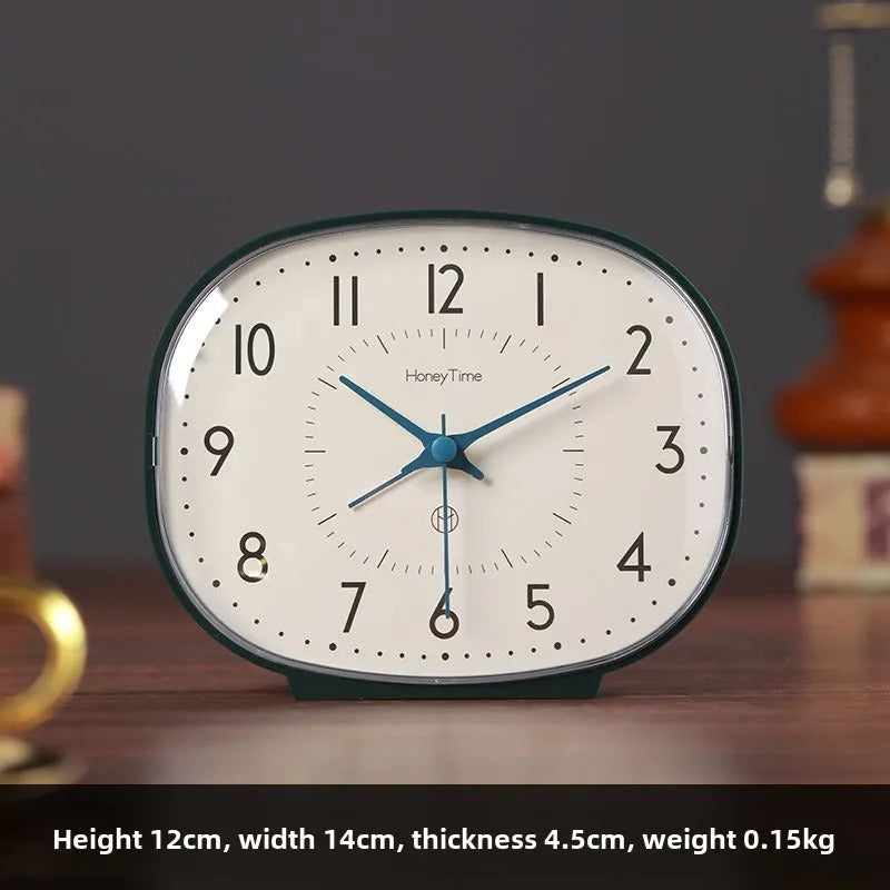 Surrealist Melting Shelf Clock Silver Plastic Roman Numerals Home Office Decor — Image 6