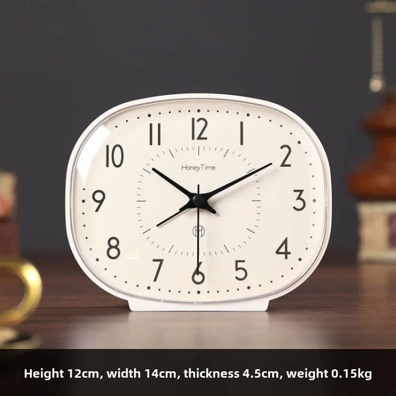 Surrealist Melting Shelf Clock Silver Plastic Roman Numerals Home Office Decor — Image 7