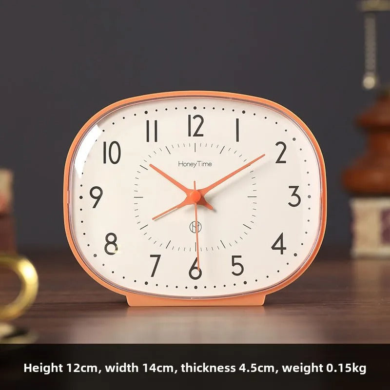 Surrealist Melting Shelf Clock Silver Plastic Roman Numerals Home Office Decor — Image 8