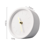 Modern Minimalist Concrete Desk Clock Silent Quartz Movement Home Office Decor — Image 4