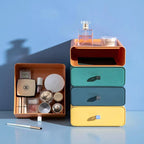 Colorful Stackable Plastic Storage Drawer Organizer Set Multicolor Home Office Desk — Image 3