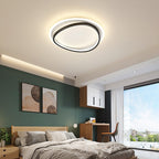 Modern LED Ceiling Light Fixture Acrylic Flush Mount Energy-Efficient Design White Gold — Image 6