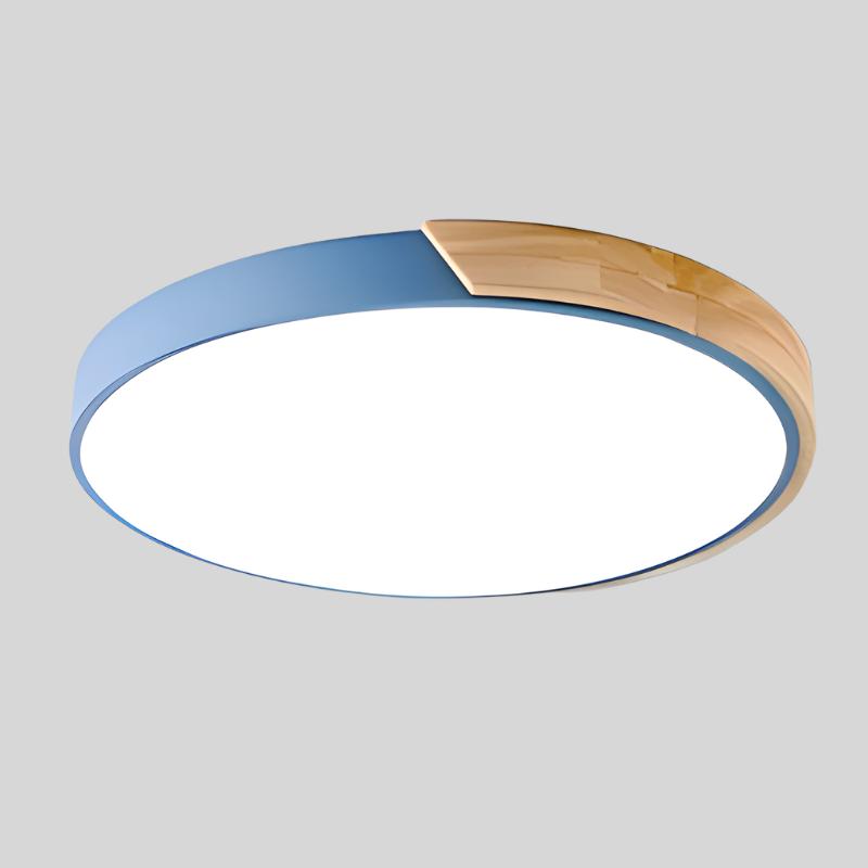 Modern LED Ceiling Light with Wooden Accent in Multiple Colors — Image 15